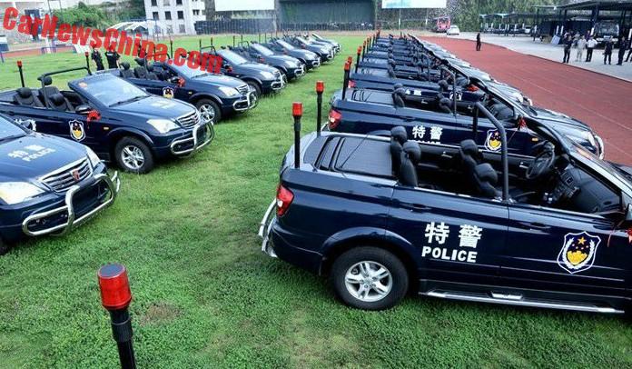 Roewe W5 Open Police Patrol Car Is In Production In China