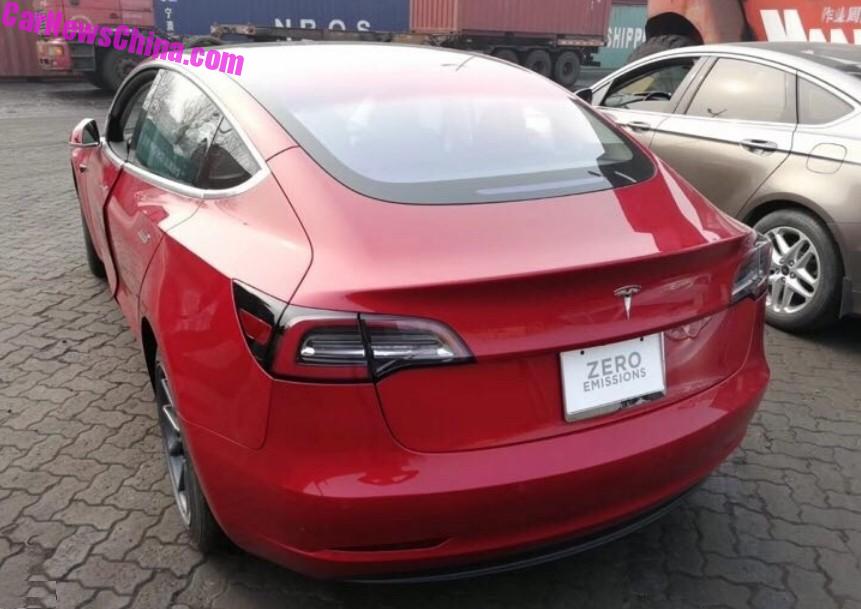 Breaking First Grey Import Tesla Model 3 Arrives In China Carnewschina Com