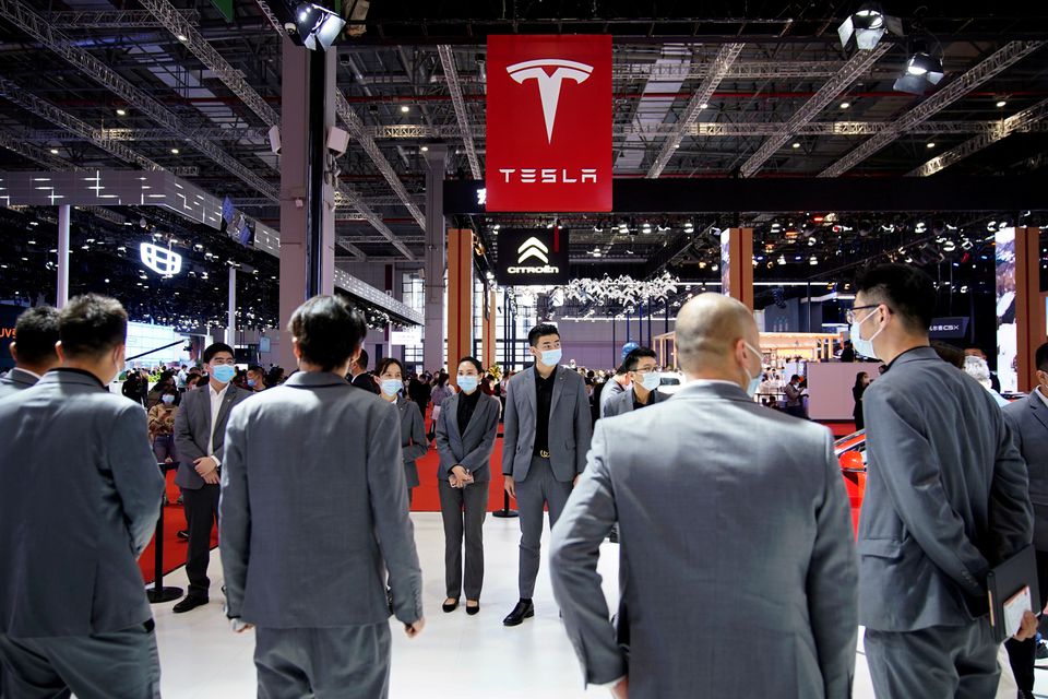 Tesla Shanghai booth