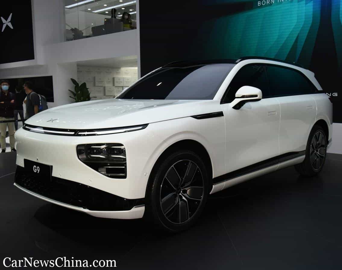 XPeng G9 Electric SUV Unveiled On The Guangzhou Auto Show In China