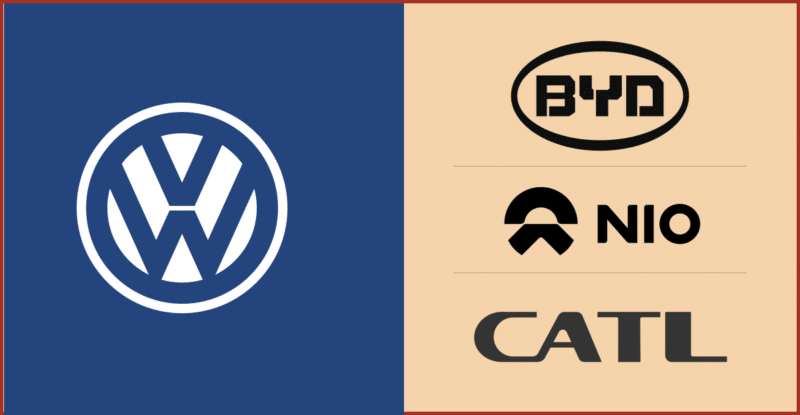 VW NIO XPENG CATL BYD