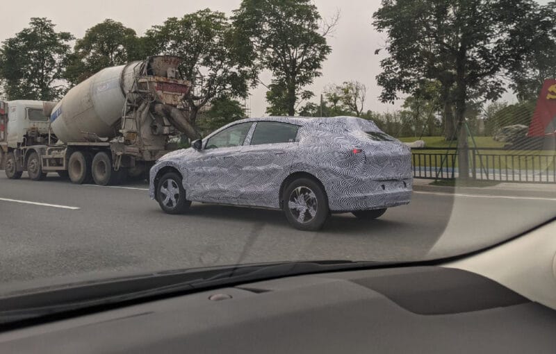 XPENG SUV Rear Three Quarter Spyshot