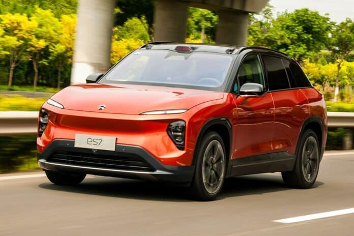 Spyshots revealed Nio EC7 coupe SUV ahead of the Nio Day debut