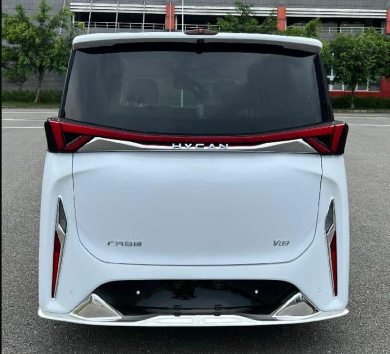 Competitors Denza D9, former GAC-Nio JV’s all-electric Hycan V09 MPV has a 750 km field