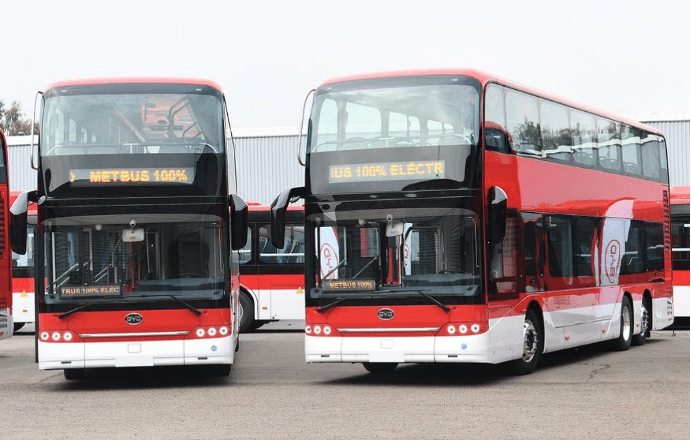 BYD’s electric double-decker buses arrive in Chile, the first on the continent