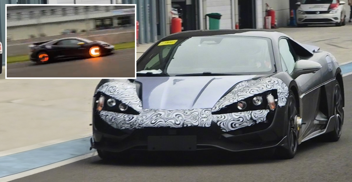 BYD’s YangWang U9 electric supercar spotted on track with glowing brakes