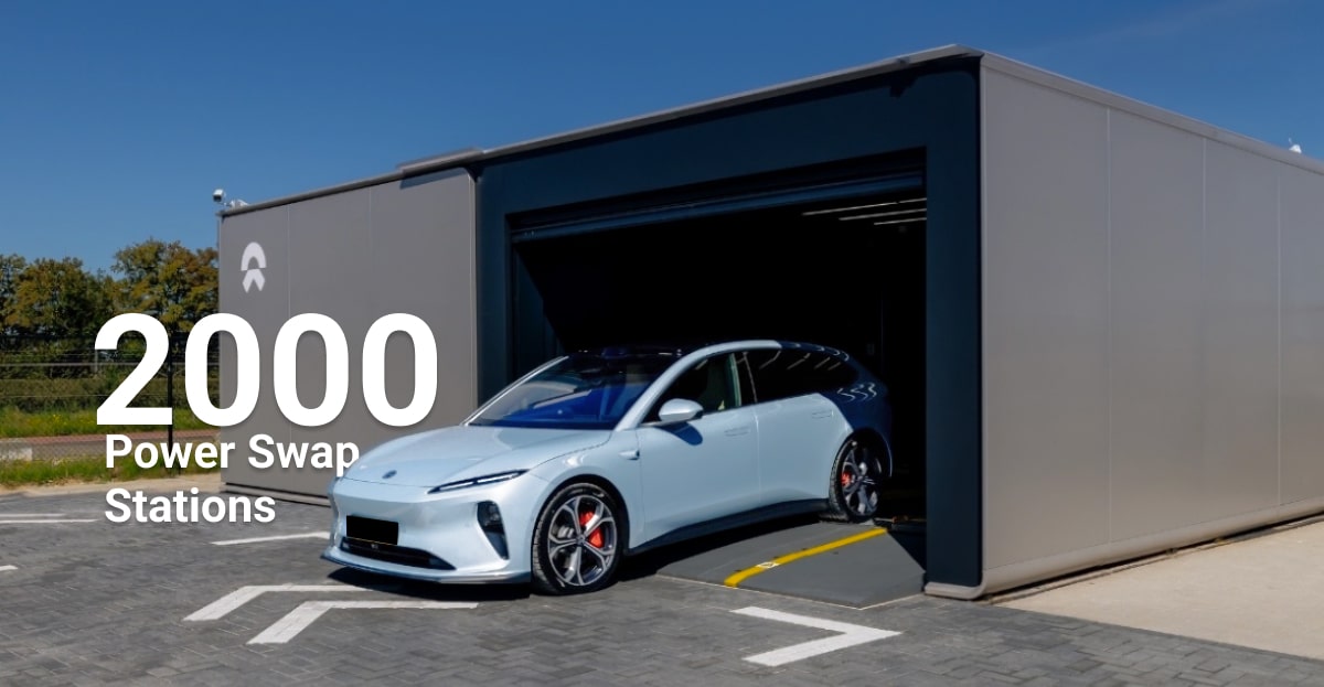 Nio built 2,000 battery swap stations globally, leaving Geely, CATL, and GAC far behind