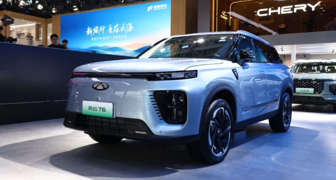 Chery Fengyun T6 plug-in hybrid SUV with BYD’s FinDreams battery debuted at Guangzhou Auto Show