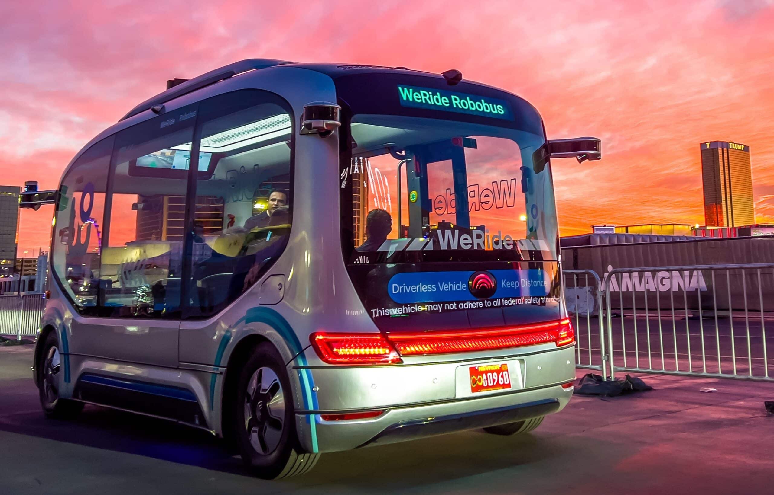 WeRide unveiled its L4 Robobus at CES 2024, providing demo rides