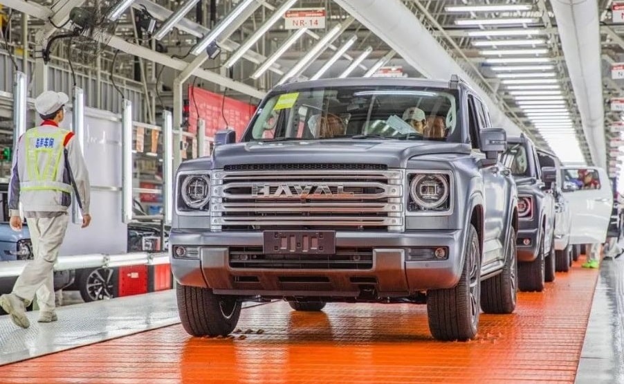 New Haval H9 rolled off production line in China