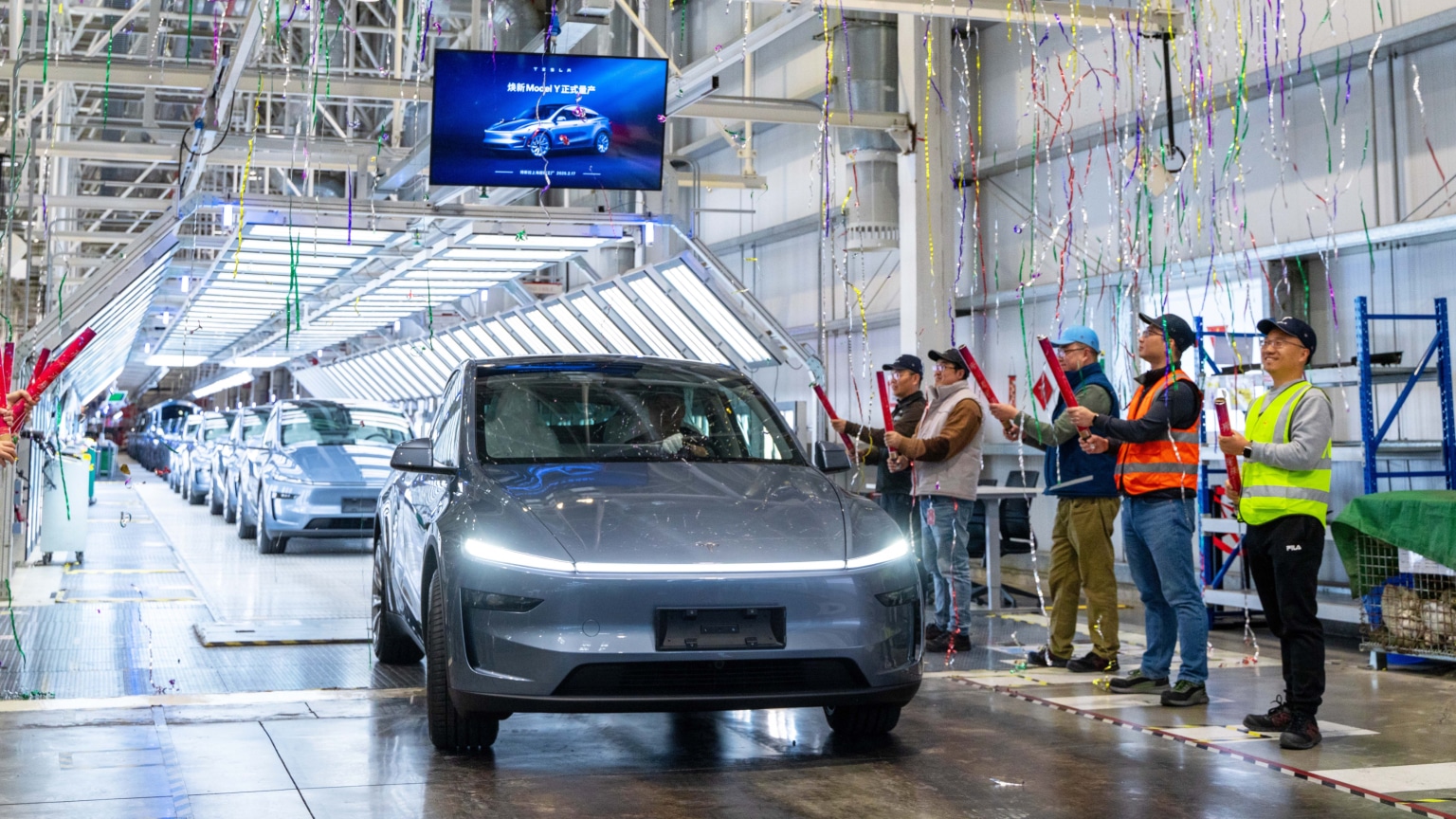 Tesla Shanghai started mass production of the refreshed Model Y