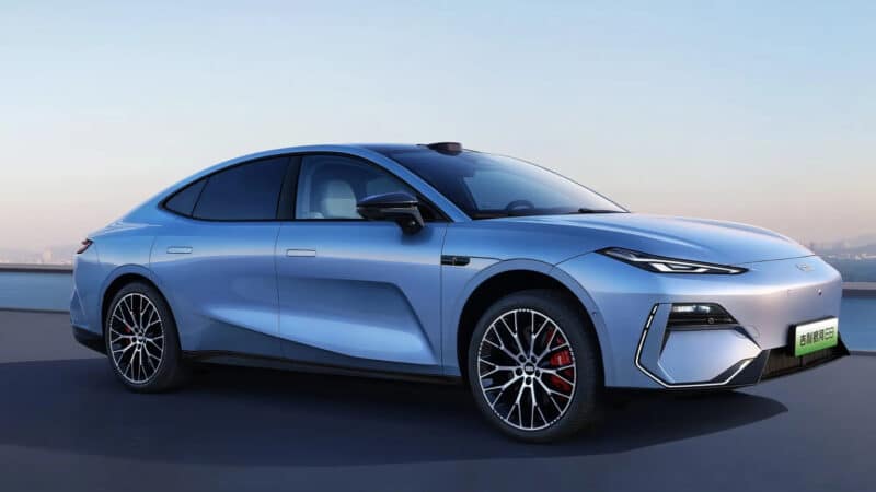 2025 model year Geely Galaxy E8 electric sedan enters China for 21,100 USD