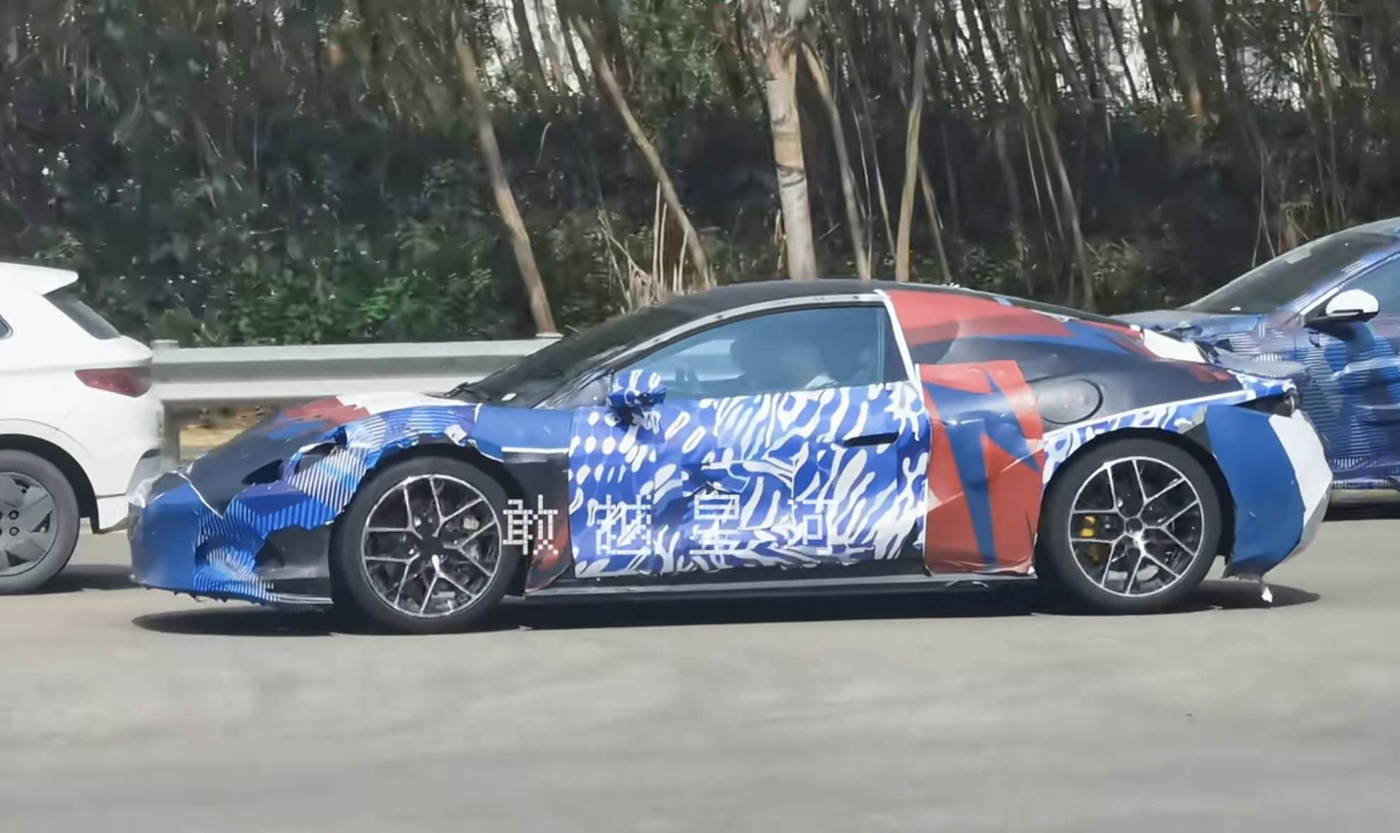 Denza sports car emerges in near production form in latest spy shots