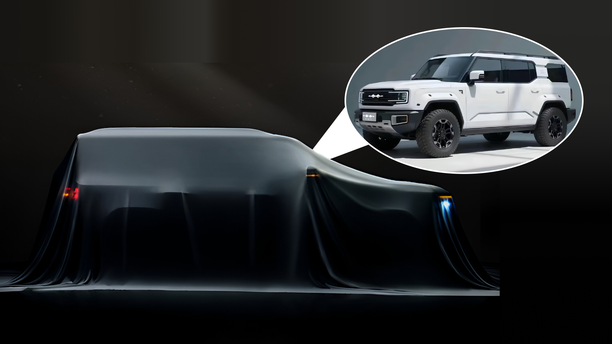 BYD shared Fang Cheng Bao Tai 7 SUV teaser in China