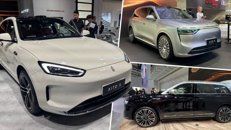 Three Aito crossovers from Huawei debuted at the IAA Mobility in Munich