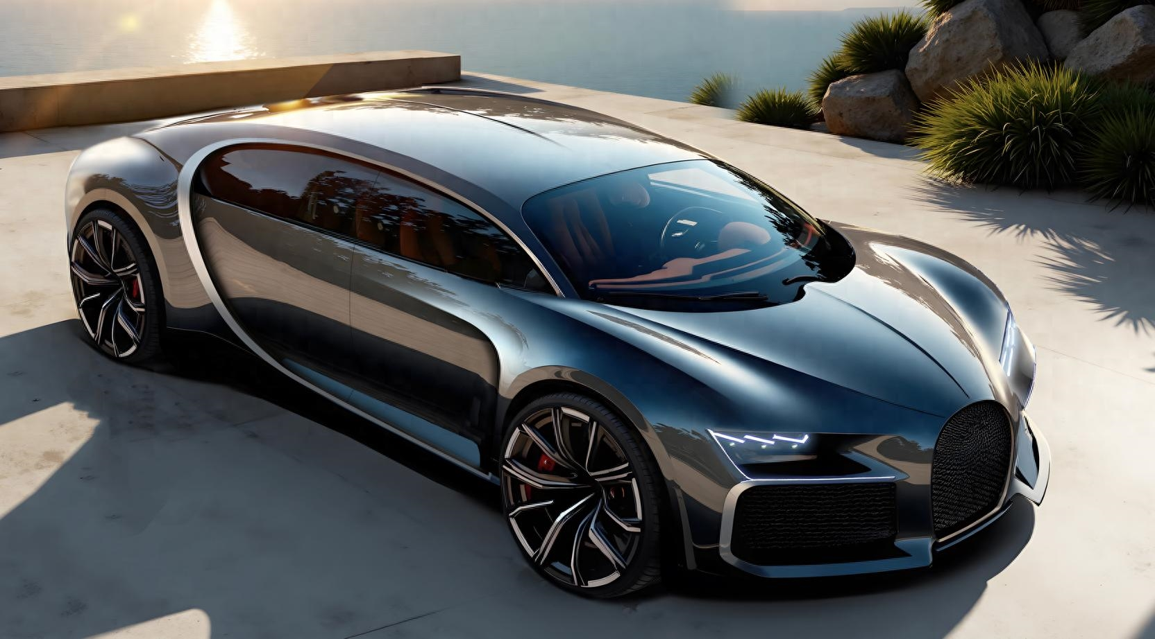 Dreame the vacuum maker unveils renders for its “world’s fastest” car, strikingly similar to Bugatti Chiron
