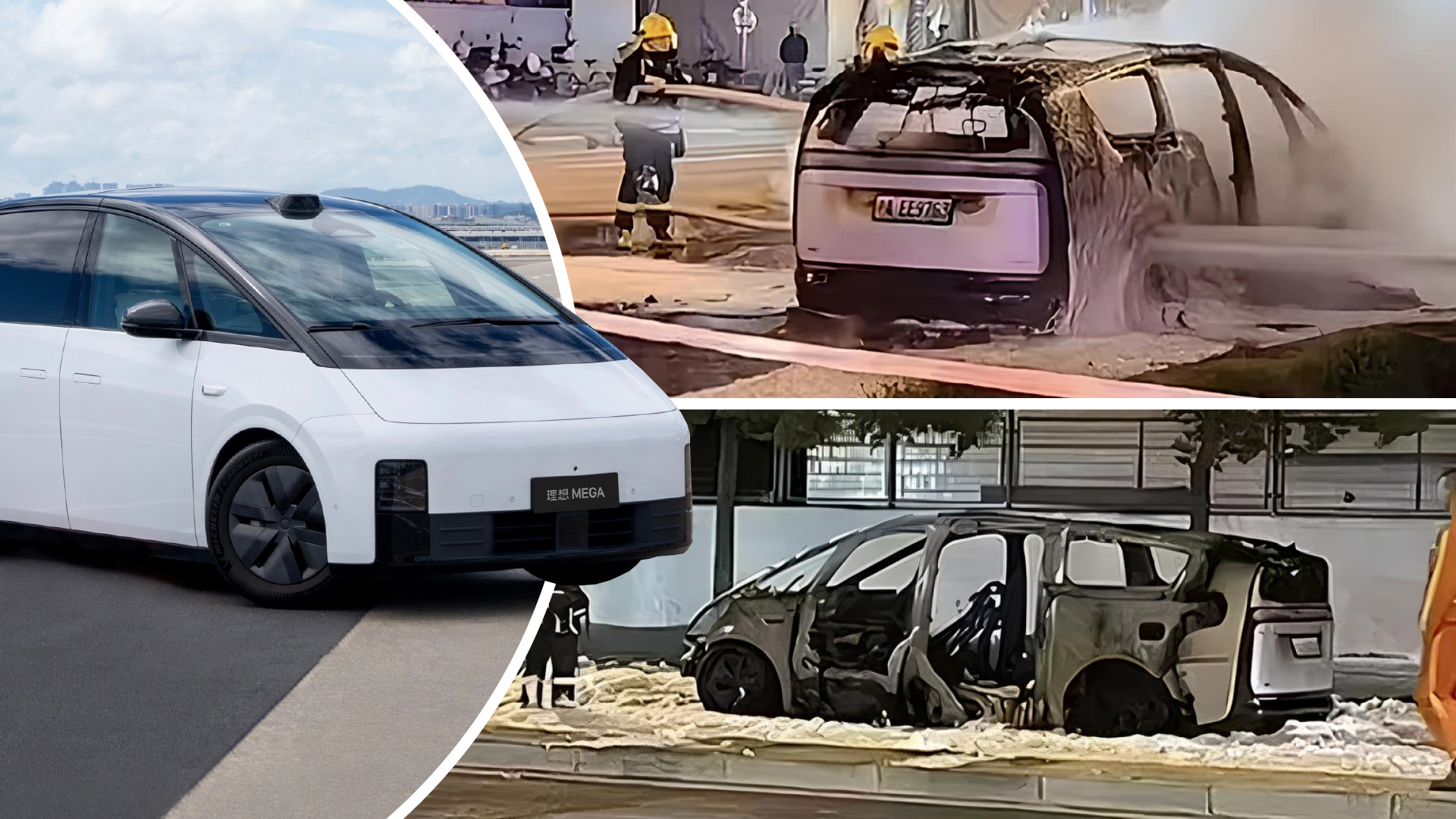 Li Mega electric MPV with a CATL battery suddenly ignited in China