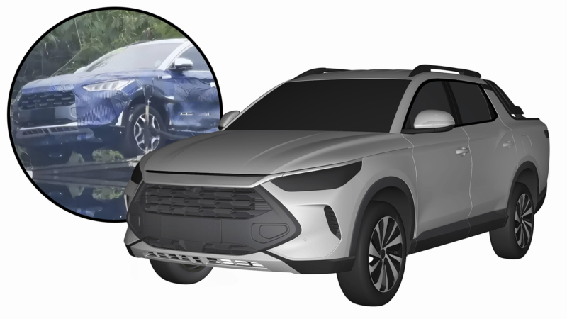 New BYD pickup truck applied for patents in the EU as it nears the global debut