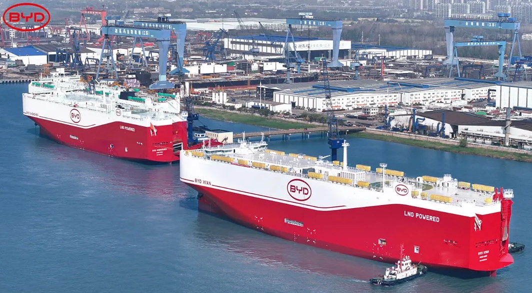 BYD completed its massive fleet, now able to export 1 million cars a year. But not just from China