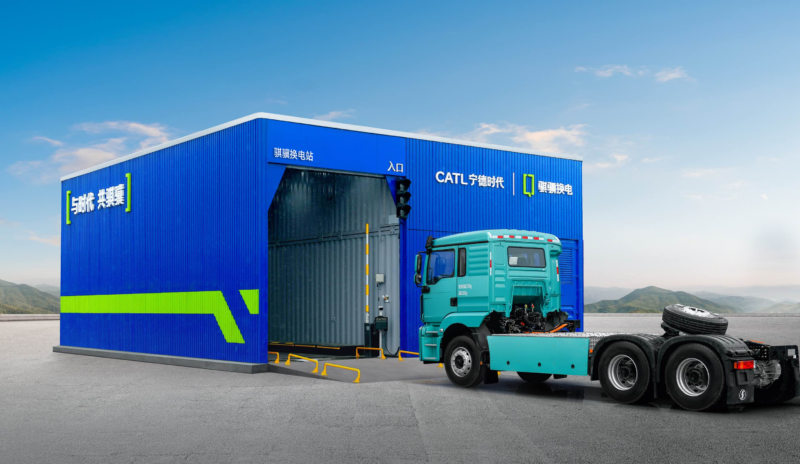 CATL launched longest 1,250 km heavy-duty truck battery swap route in China