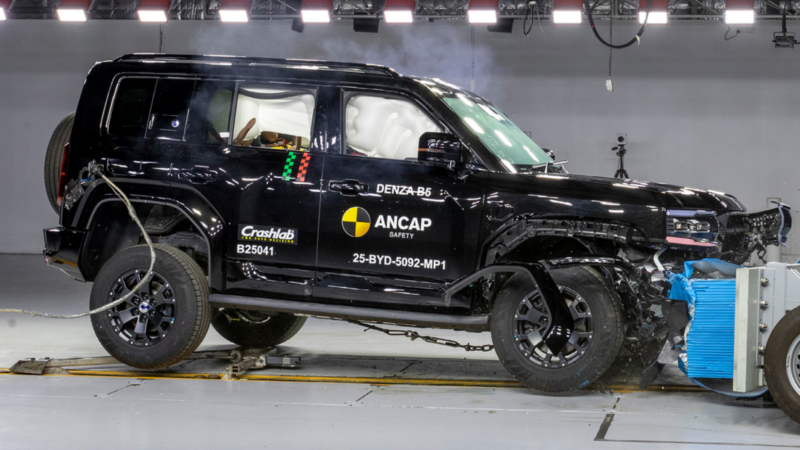 BYD’s Denza B5 body-on-frame SUV scored five stars in ANCAP crash test