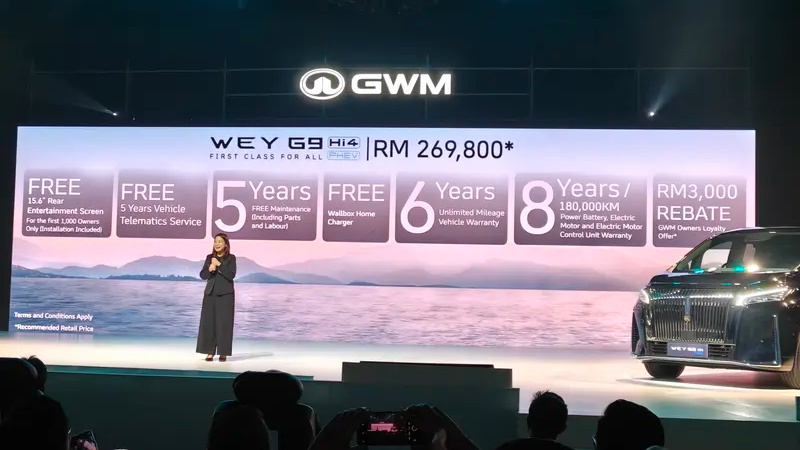 GWM Malayziyada Wey G9 Hi4 PHEV modelini satışa çıxarıb