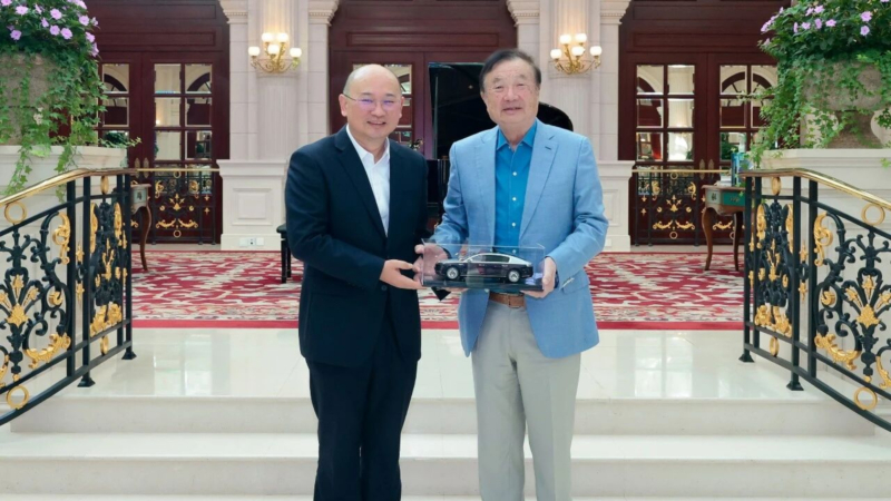 JAC chairman and Huawei founder deepen cooperation as Meaxtro S800 sedan turned into success