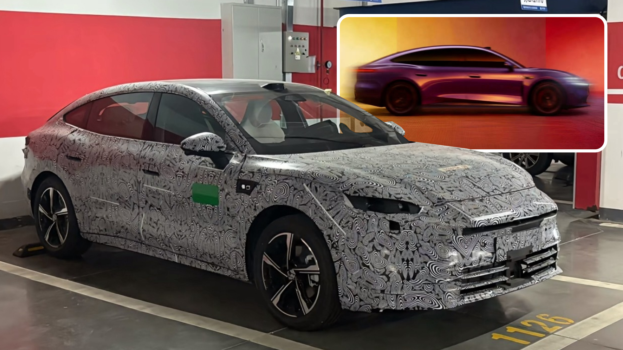 Electric successor of the MG7 sedan spotted in China