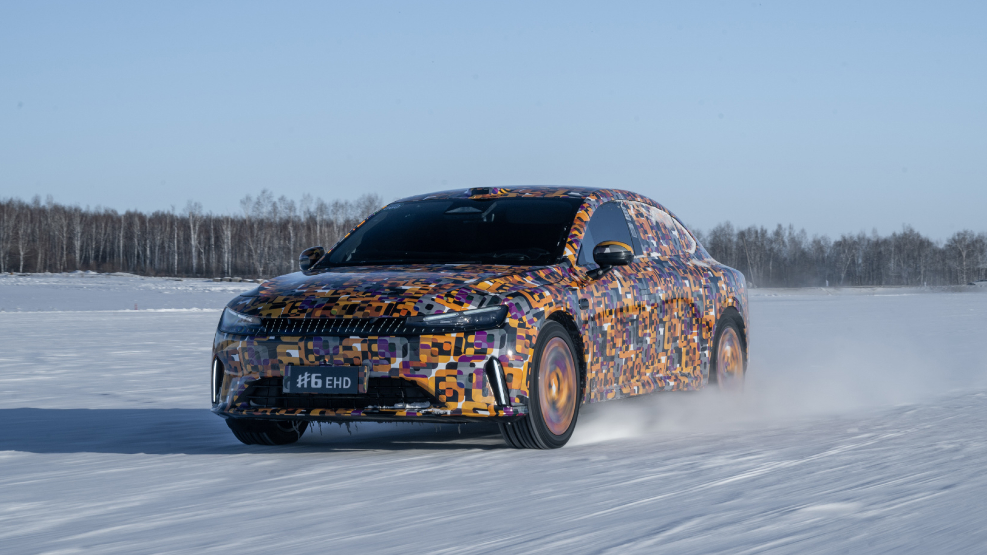 Smart #6 4.9-meter PHEV liftback undergoes winter tests in China