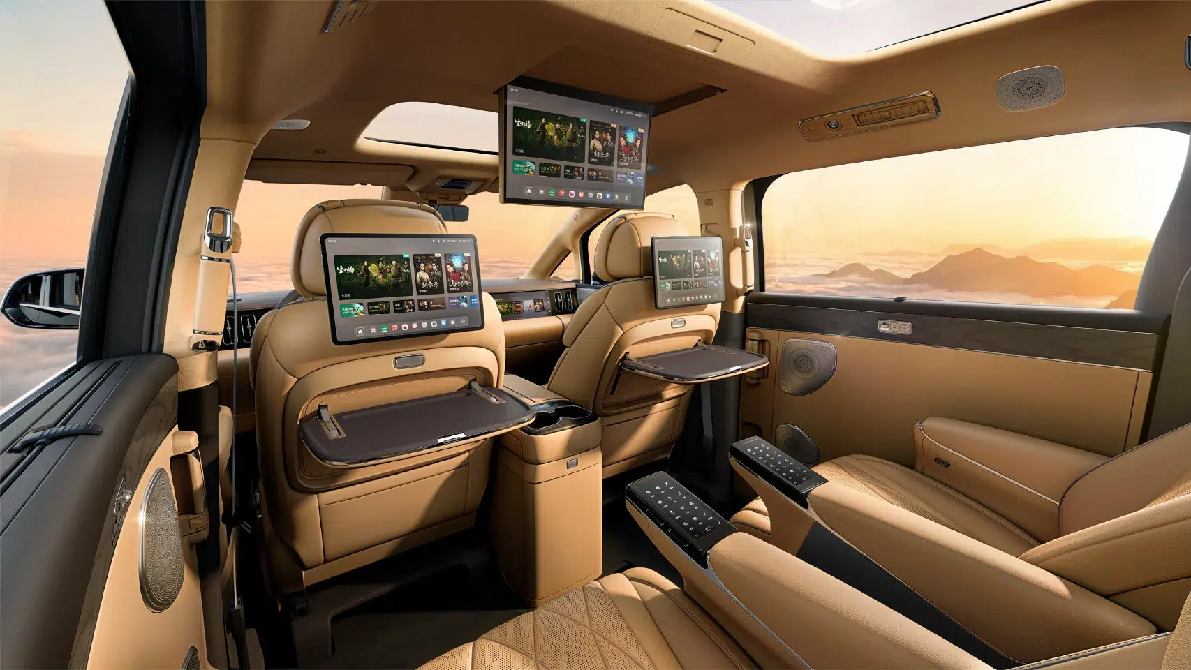 BYD reveals interior of refreshed Denza D9 ahead of March 29 pre-sale, with three-row layout