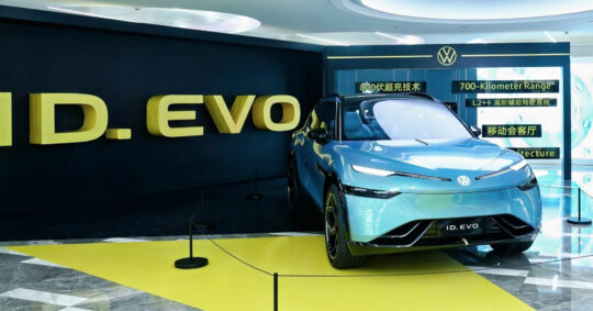 Pre-production Volkswagen ID.Evo full-size SUV with Xpeng tech assembled at the loss-bearing Chinese plant