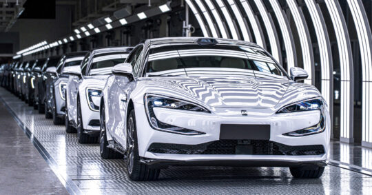 Long-anticipated Yangwang U7 luxury sedan from BYD rolled off the production line in China