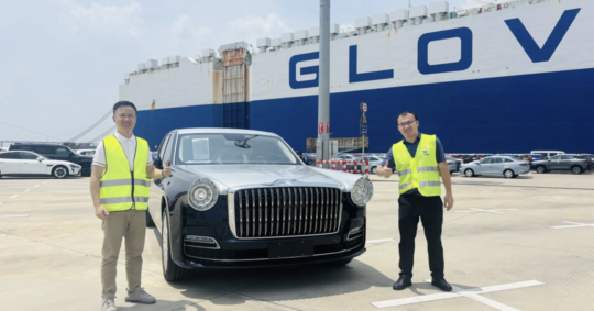 The car at the port