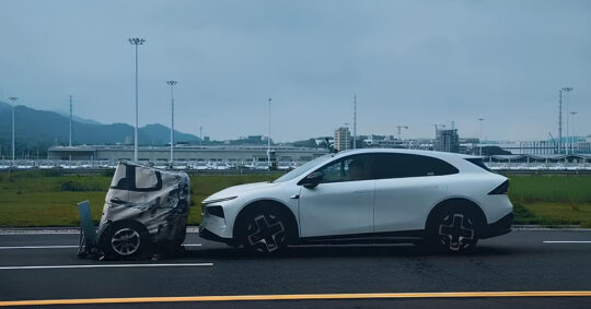 Xpeng G7 completed autonomous emergency braking test at 130 km/h