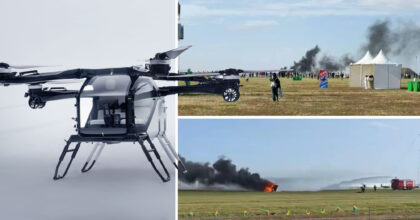 xpeng aeroht evtol crash changchun auto show