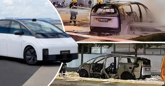 Li Mega electric MPV with a CATL battery suddenly ignited in China