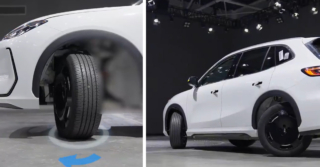 Geely EX5 boasts independent four-wheel 90-degree steering in China