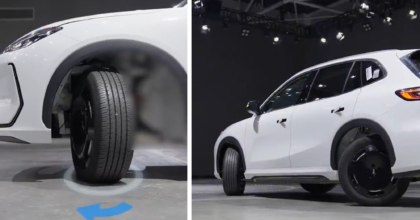 Geely EX5 boasts independent four-wheel 90-degree steering in China