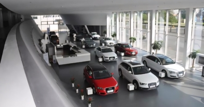 Audi dealership in Wuhan, China