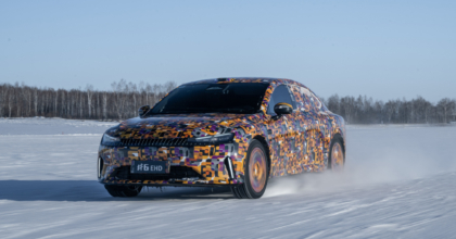 Smart #6 4.9-meter PHEV liftback undergoes winter tests in China