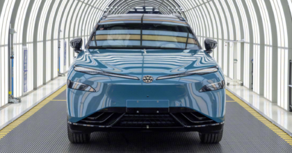 Volkswagen ID. Unix 08 with Xpeng tech rolled off the production line in China